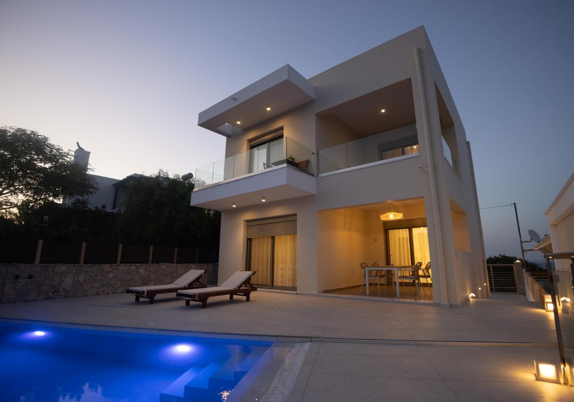 Villa Pava-Sea View Brand New 2024 Villa Archangelos  Ngoại thất bức ảnh
